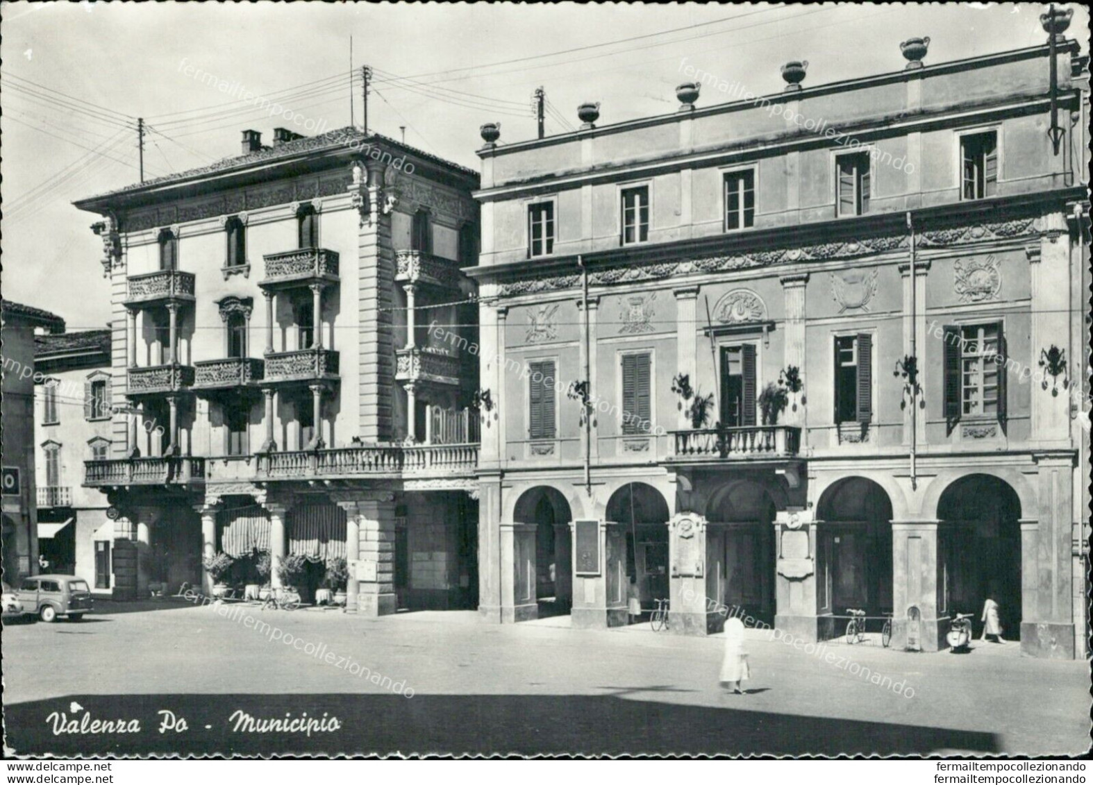 Ah454 Cartolina Valenza Po Municipio Provincia Di Alessandria - Alessandria