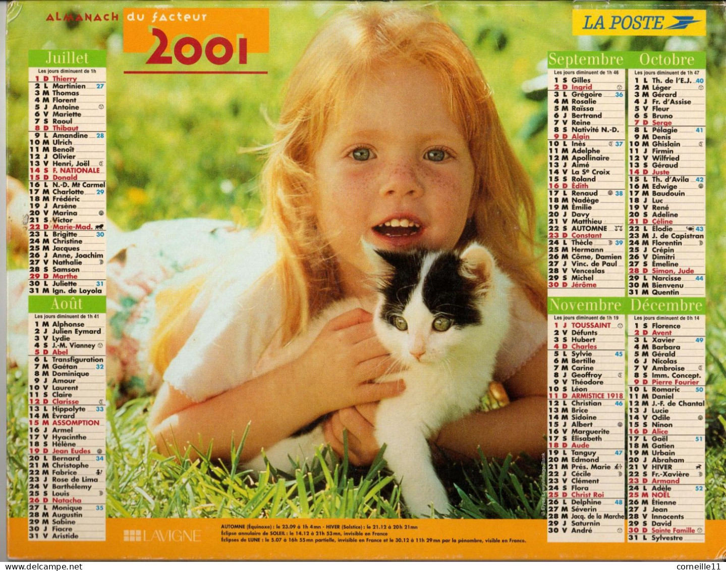 ALMANACH 2001 DU FACTEUR (AUDE) - Grand Format : 2001-...
