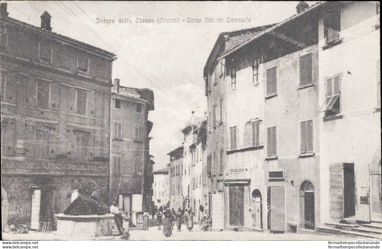 Ai472 Cartolina Foiano Della Chiana Corso Vittorio Emanuele Provincia Di Arezzo - Arezzo