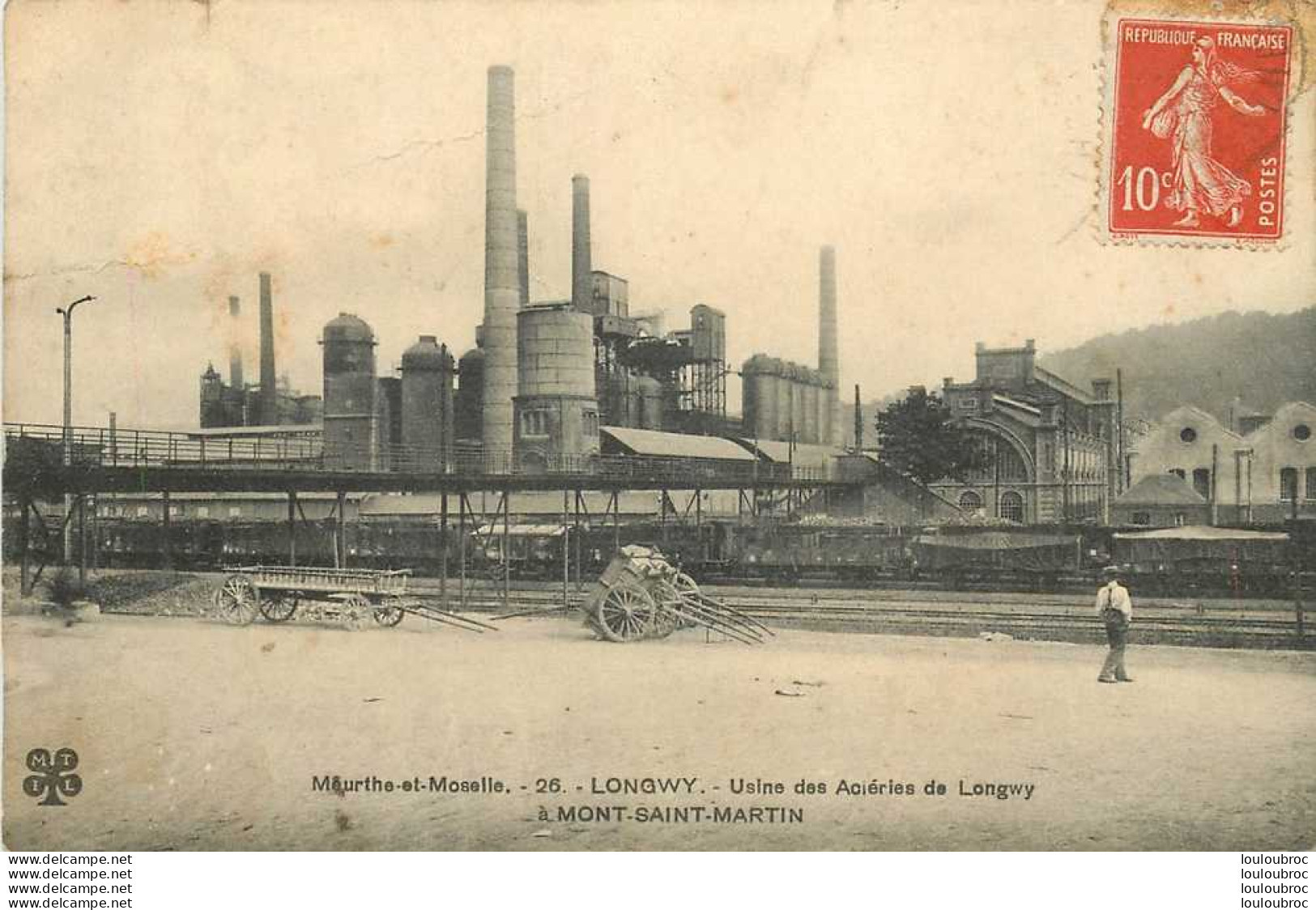 54 LONGWY USINE DES ACIERIES A MONT SAINT MARTIN - Longwy