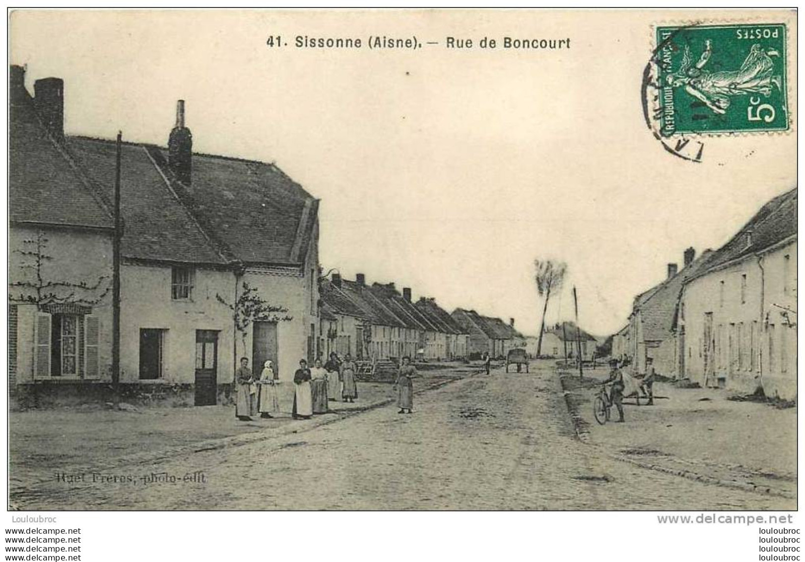 02 SISSONNE LA RUE DE BONCOURT - Sissonne