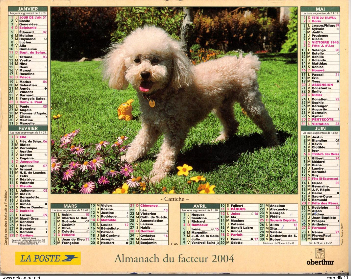 ALMANACH 2004 DU FACTEUR (AUDE) - Grand Format : 2001-...