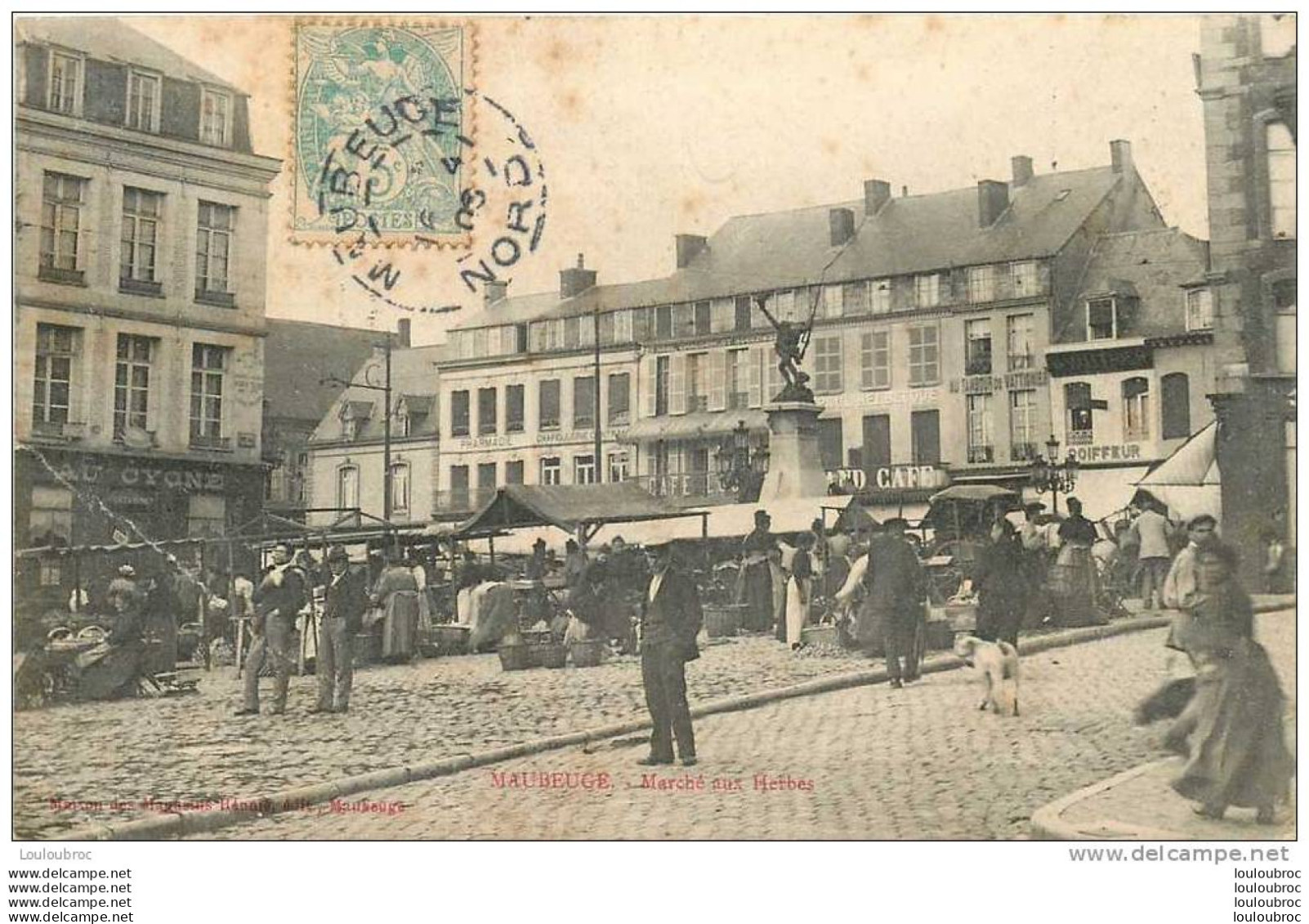 59 MAUBEUGE MARCHE AUX HERBES REF1 - Maubeuge