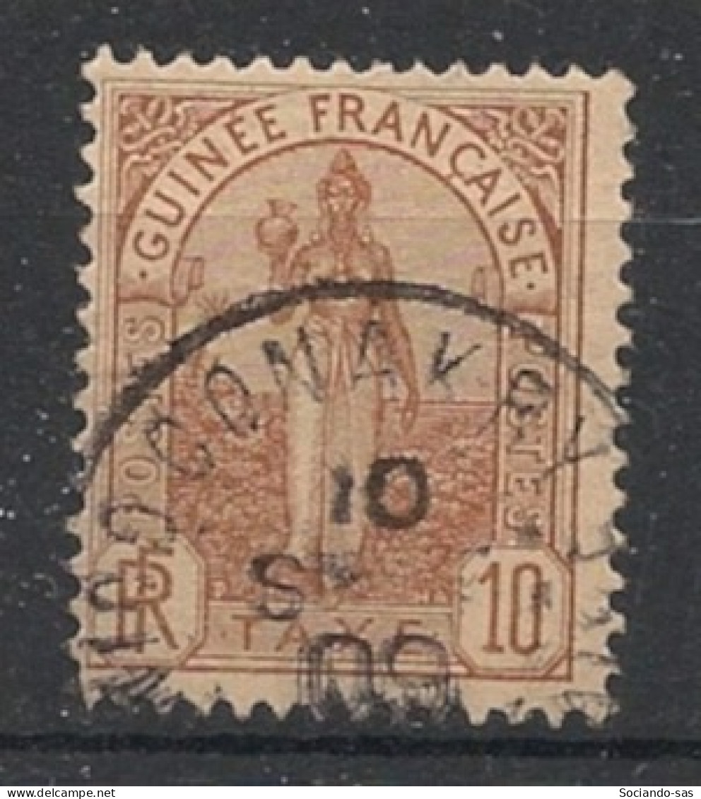 GUINEE - 1905 - Taxe TT N°YT. 2 - Fouta-Djalon 10c Brun-jaune - Oblitéré / Used - Used Stamps