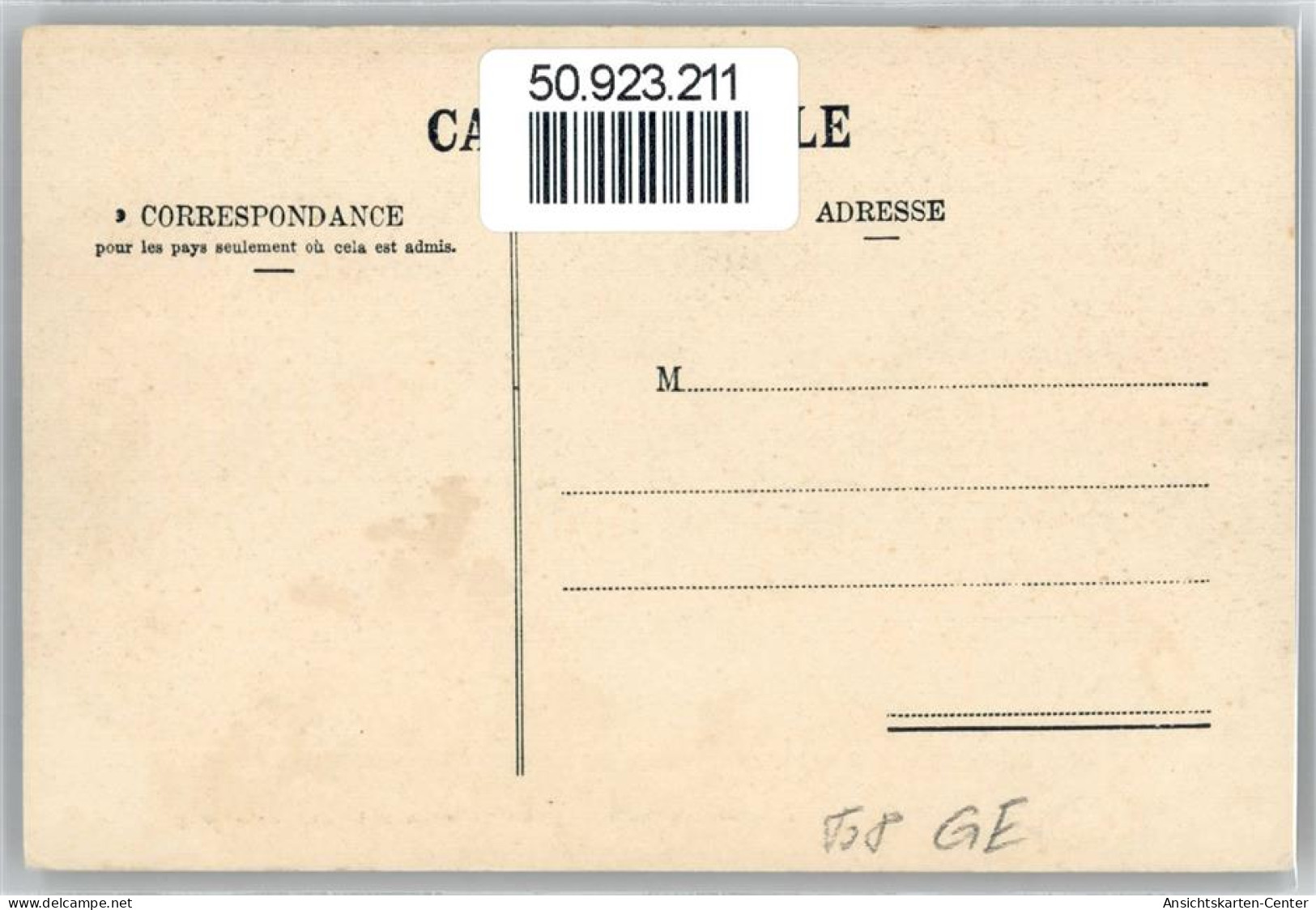 50923211 - Genève Genf - Sonstige & Ohne Zuordnung