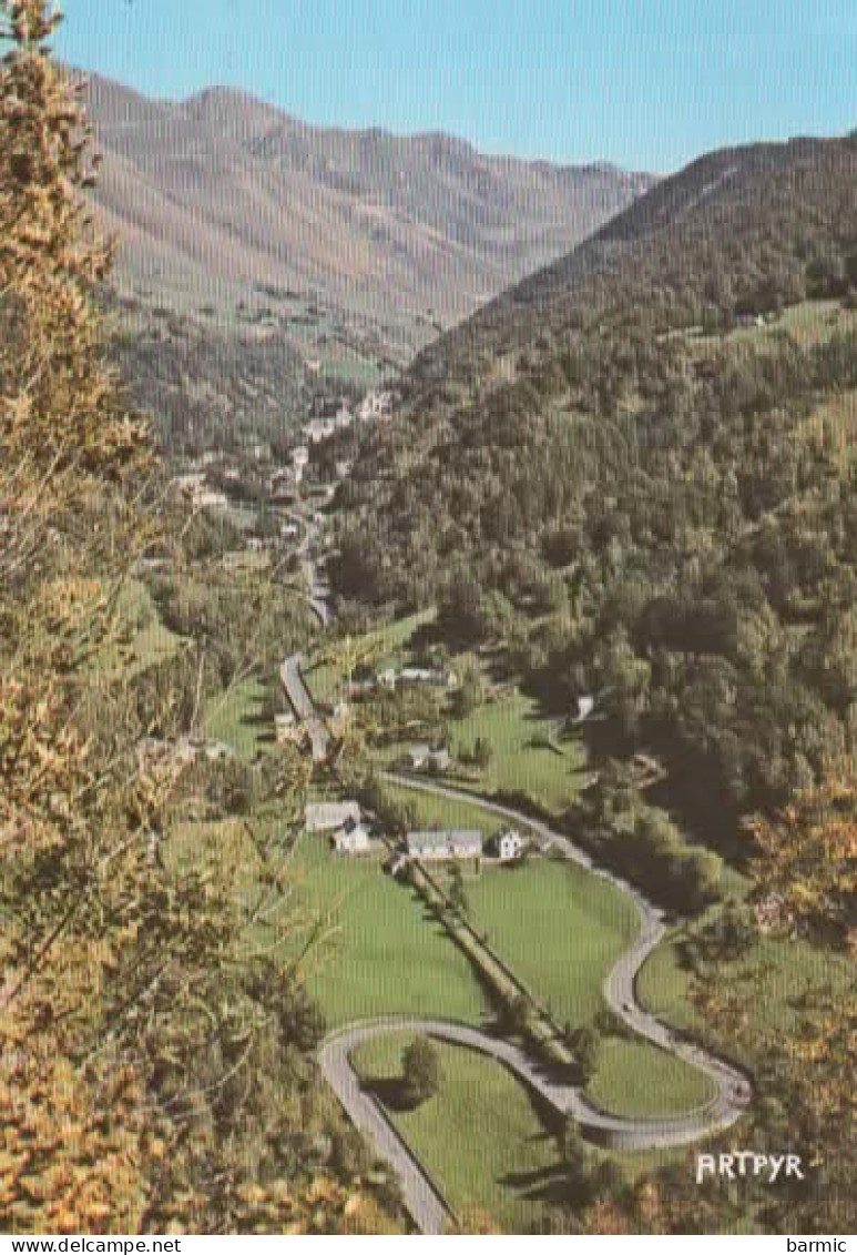 ROUTE DES COLS, LES LACETS DU TOURMALET A BAREGES, VUE AERIENNE  COULEUR  REF 16473 - Autres & Non Classés