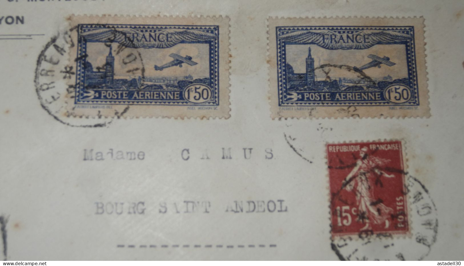 Enveloppe Recommandée, Chargée - 1933 .............. Boite-1 ......... 596 - Briefe U. Dokumente