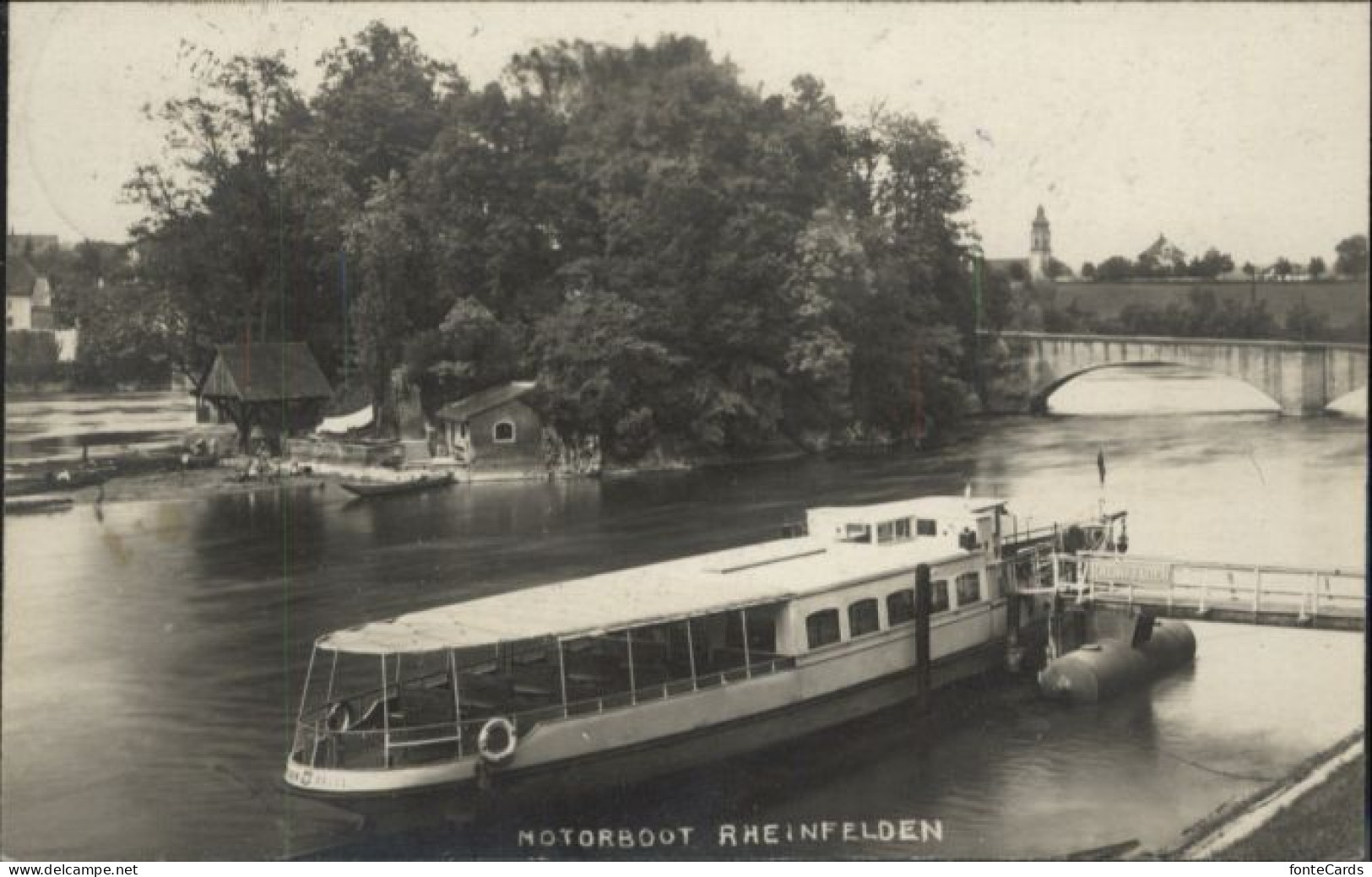10845610 Rheinfelden AG Rheinfelden Motorboot Bruecke X Rheinfelden - Other & Unclassified