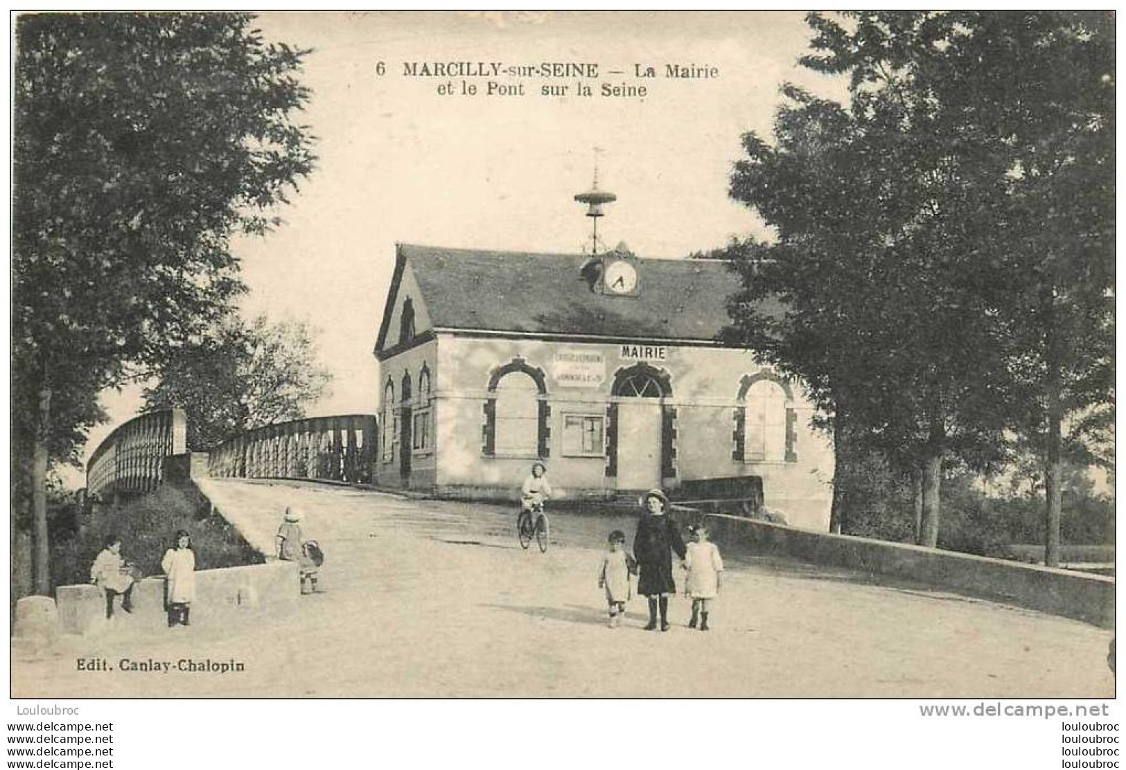 51 MARCILLY SUR SEINE LA MAIRIE ET LE PONT SUR LA SEINE - Sonstige & Ohne Zuordnung