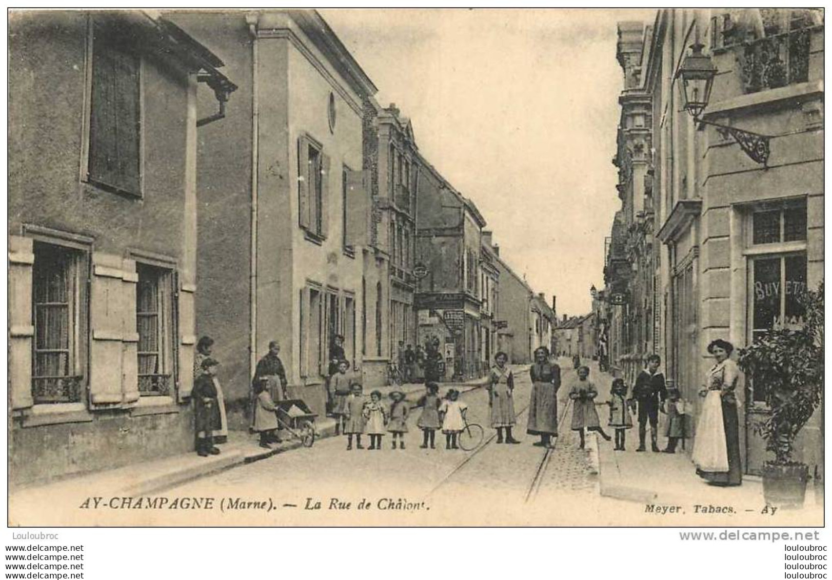 51 AY CHAMPAGNE LA RUE DE CHALONS - Ay En Champagne