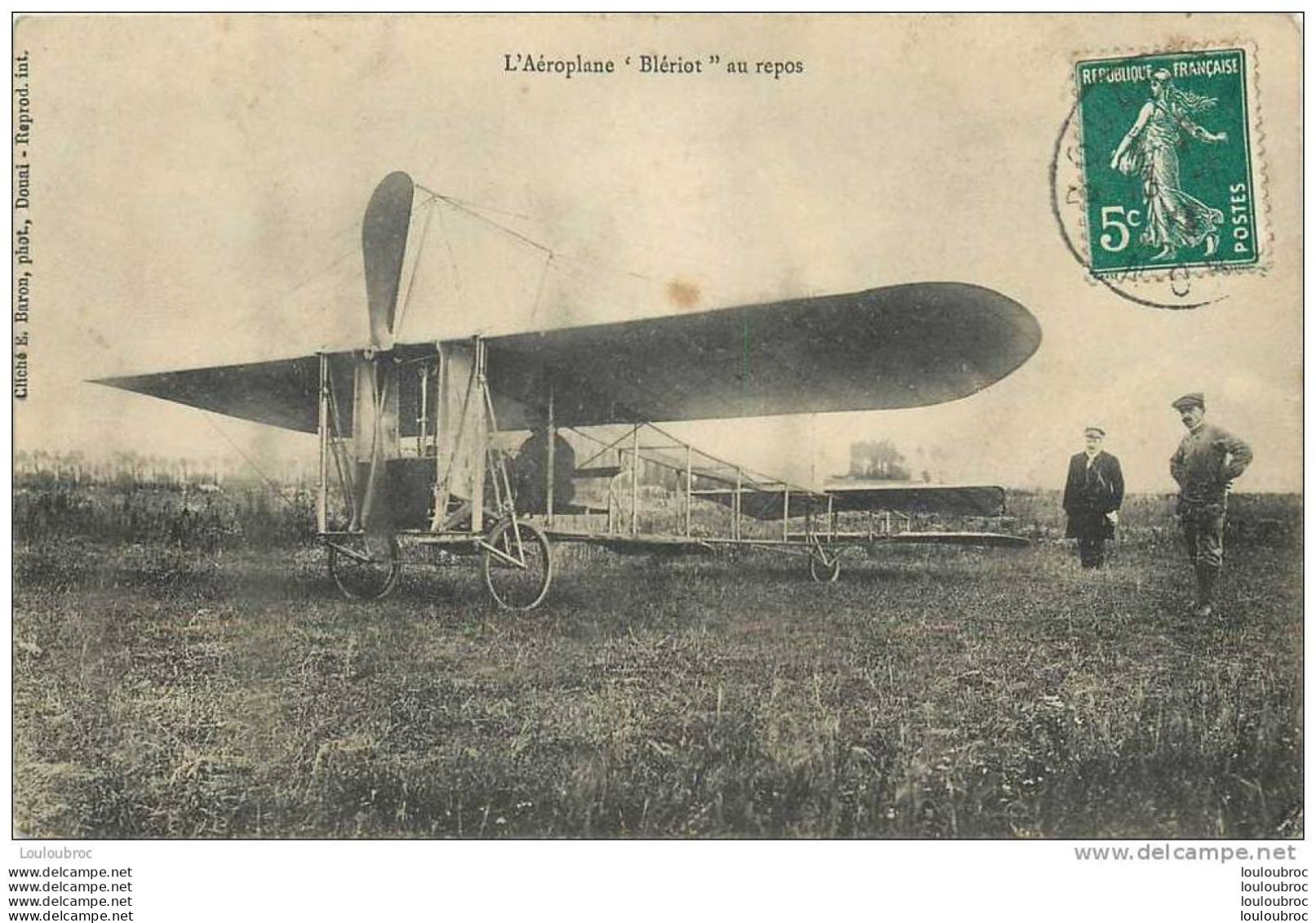 L'AEROPLANE BLERIOT AU REPOS - ....-1914: Précurseurs