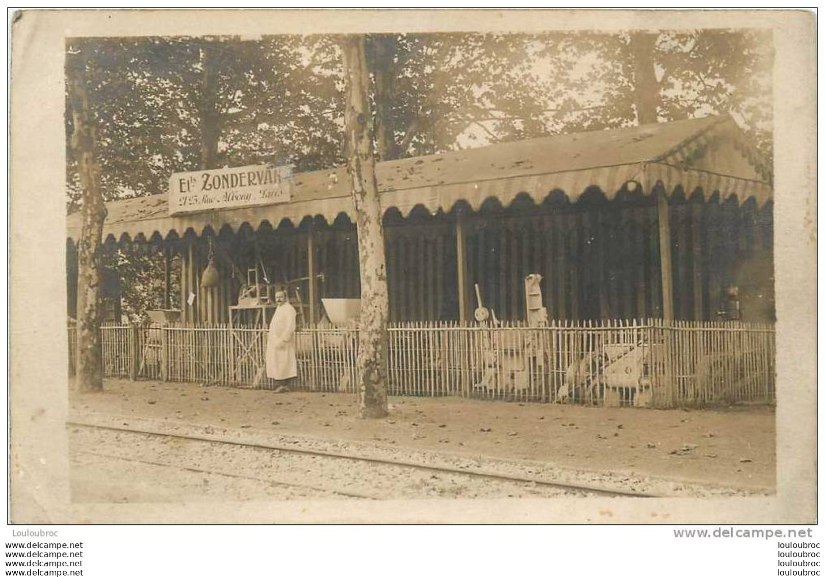 PARIS CARTE PHOTO ETS ZONDERVAN  21 25 RUE ALBOUY - Distrito: 10