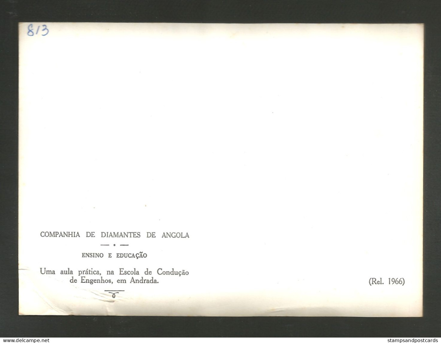 Angola Portugal Carte Diamang Compagnie Diamants Exploitation Minière Auto-école Driving School Mining Diamants 1966 - Angola