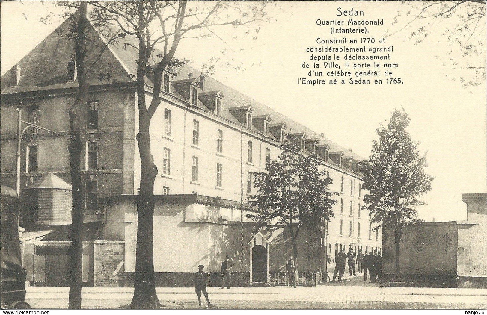 Sedan (08) - Quartier Macdonald (Infanterie), Construit En 1770 - Sedan