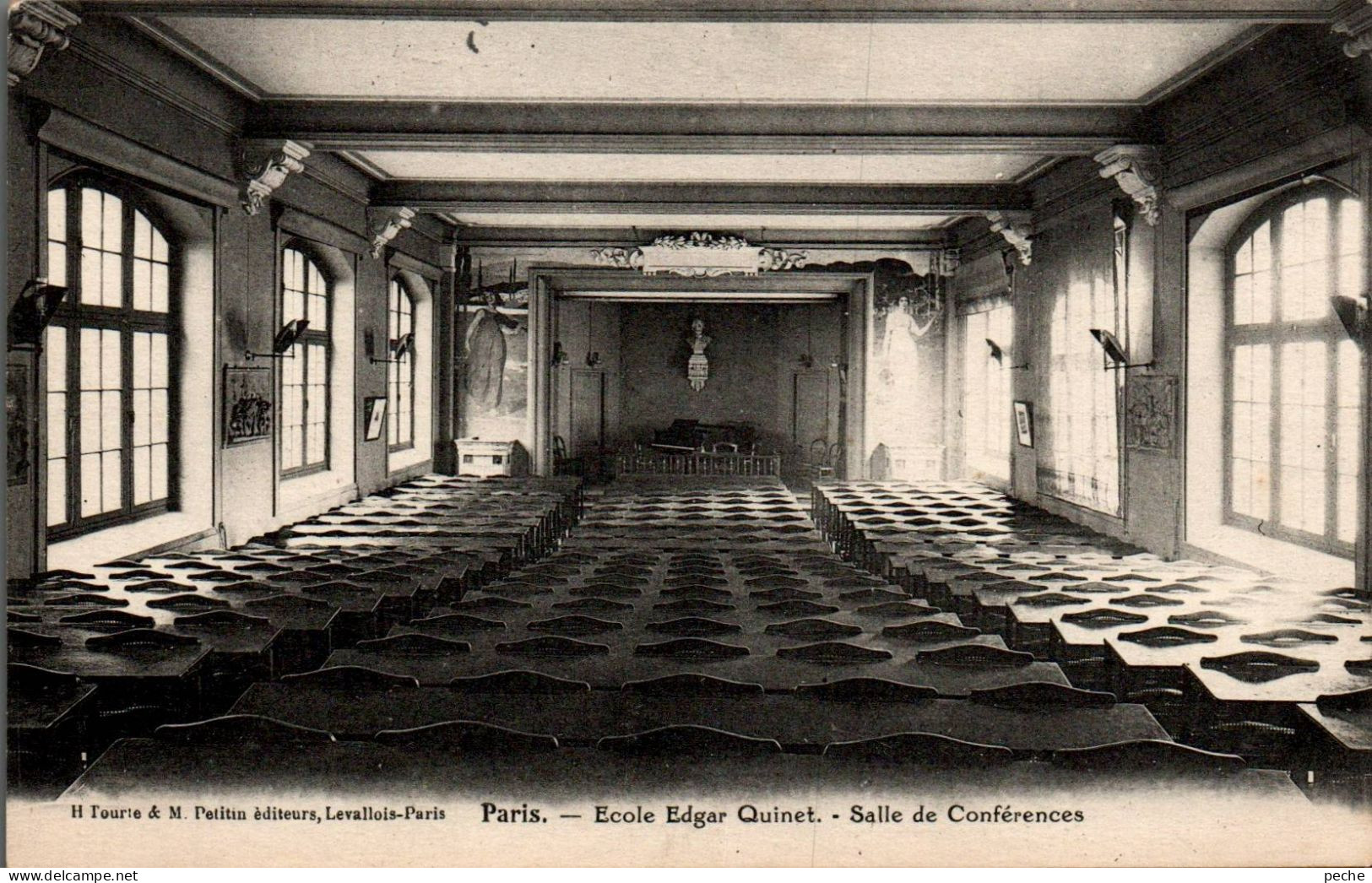 N°3161 W -cpa Paris -école Edgar Quinet -salle De Conférences- - Educazione, Scuole E Università