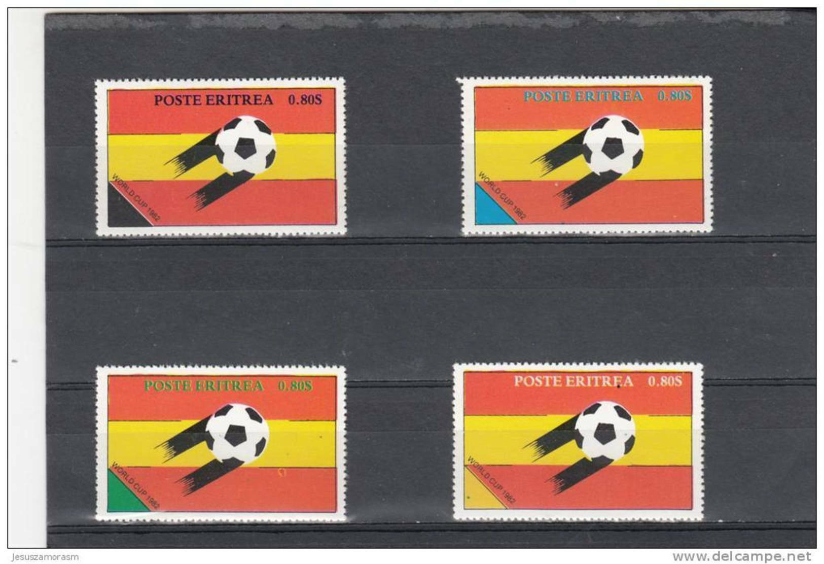 Eritrea Sellos Futbol 82 - 1982 – Spain