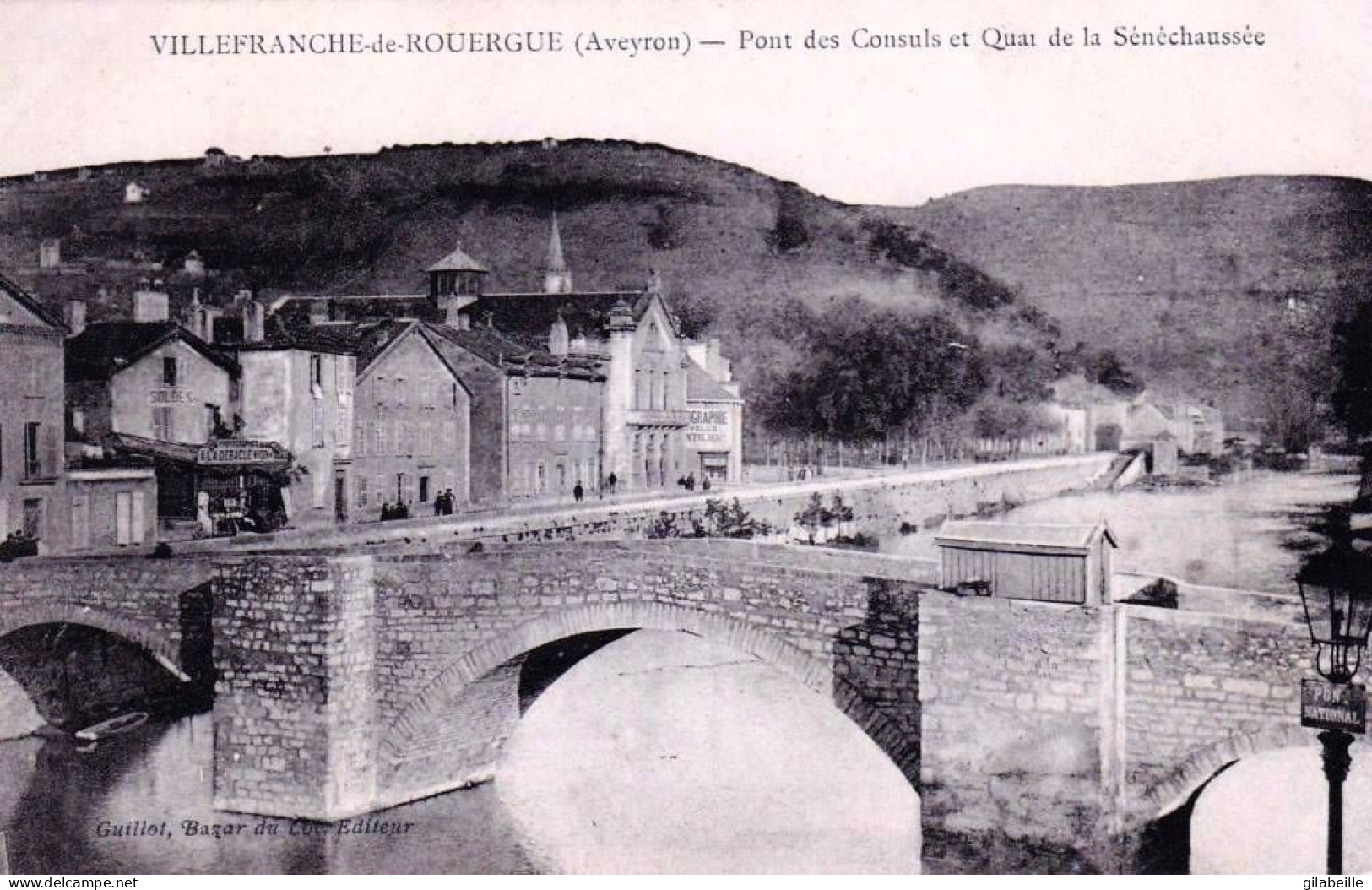 12 - Aveyron -  VILLEFRANCHE De ROUERGUE -  Ponts Des Consuls Et Quai De La Sénéchaussée - Villefranche De Rouergue