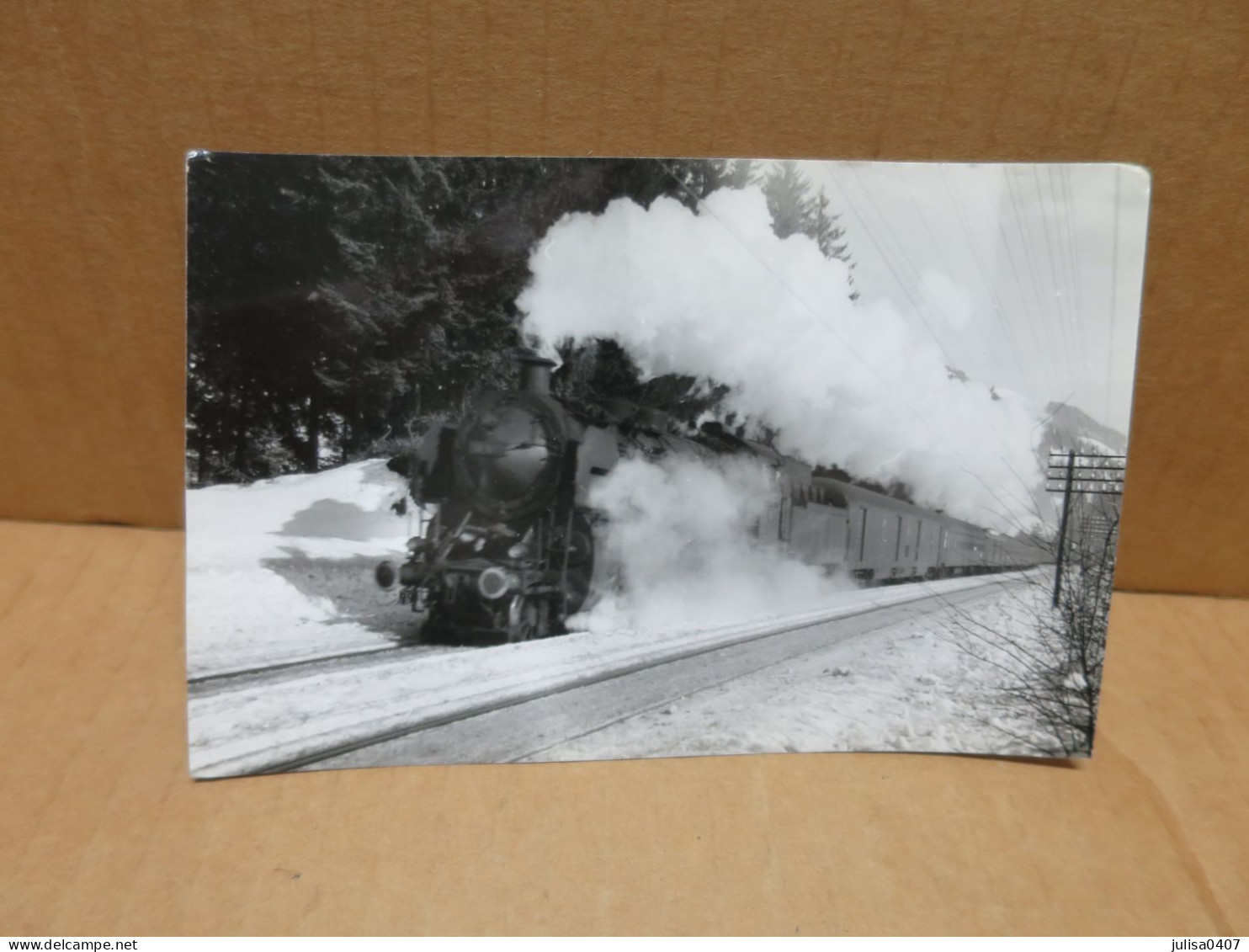 OBERSTAUFEN (Allemagne) Photographie Format CPA  Chemin De Fer Locomotive à Vapeur Superbe Plan - Oberstaufen