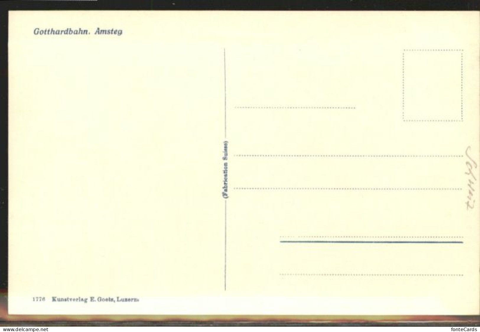 10845524 Amsteg Amsteg Bruecke Gotthardbahn * Amsteg - Other & Unclassified