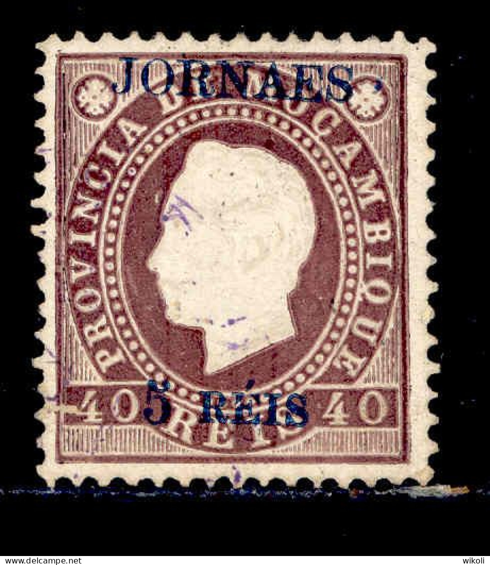 ! ! Mozambique - 1893 King Luis "JORNAES" OVP 5 R - Af. 26A - Used - Mosambik