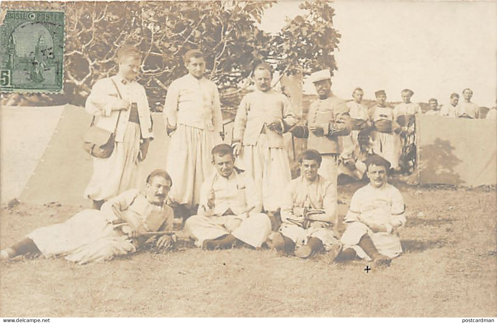Tunisie - OUED DAMOUS - Les Zouaves Pendant Les Tirs De Combat - CARTE PHOTO Datée Du 21 Juillet 1912 - Ed. Inconnu  - Tunisia