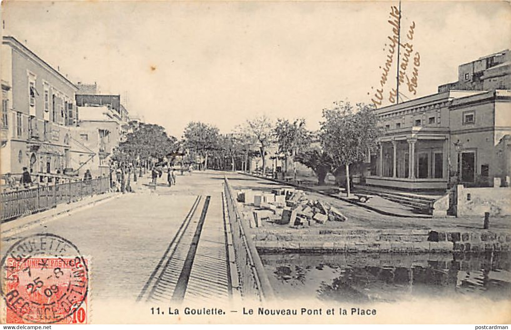 Tunisie - LA GOULETTE - Le Nouveau Pont Et La Place - Ed. Inconnu 11 - Tunisia