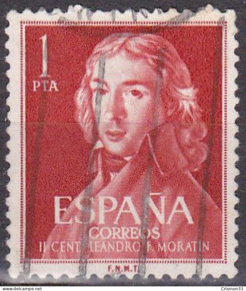 1961 - ESPAÑA -  II CENTENARIO DEL NACIMIENTO DE LEANDRO FERNANDEZ DE MORATIN - EDIFIL 1328 - Oblitérés