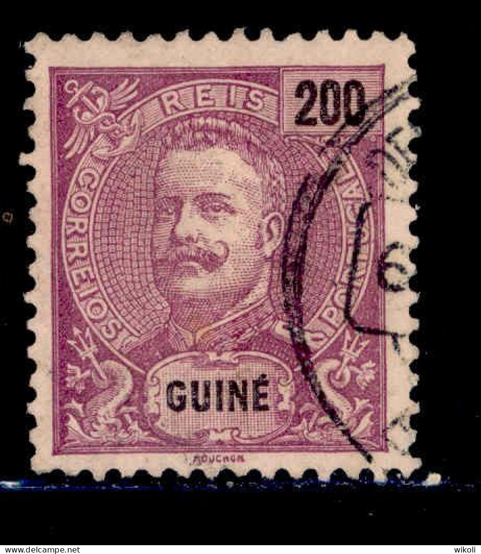 ! ! Portuguese Guinea - 1898 D. Carlos 200 R - Af. 58 - Used - Portugiesisch-Guinea