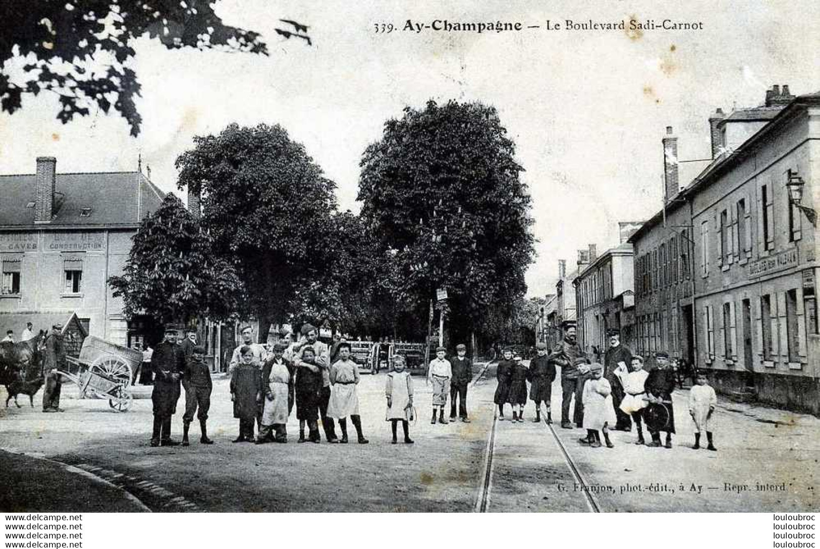 51 AY CHAMPAGNE LE BOULEVARD SADI CARNOT - Ay En Champagne