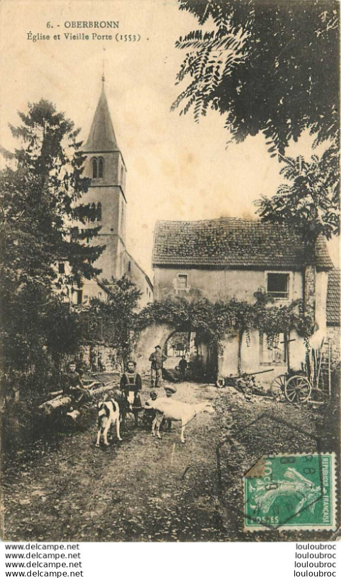 67 OBERBRONN EGLISE ET VIEILLE PORTE - Altri & Non Classificati