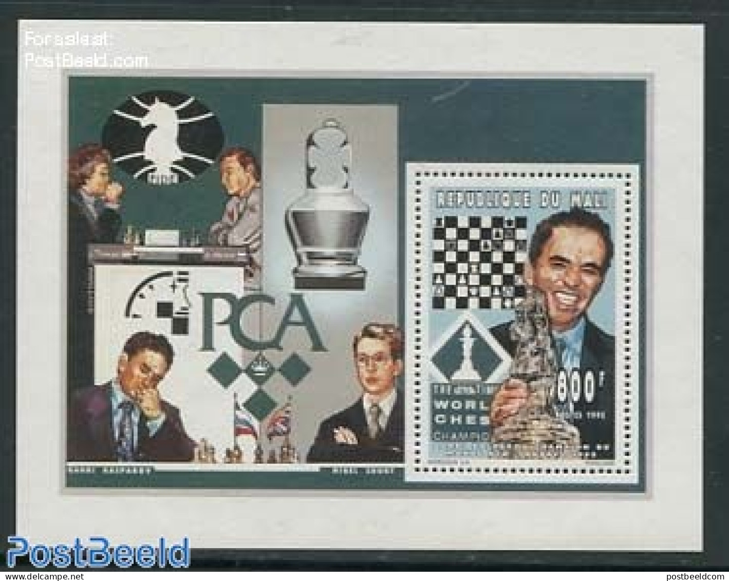 Mali 1995 Garri Kasparov S/s, Mint NH, Sport - Chess - Echecs