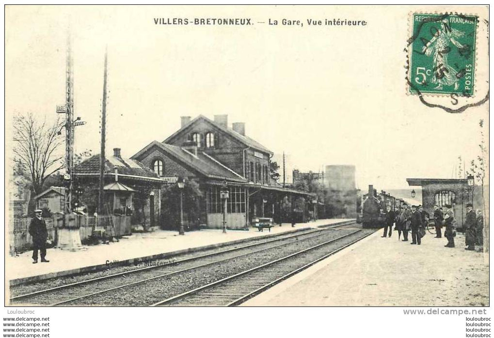 80 VILLERS BRETONNEUX LA GARE VUE INTERIEURE - Villers Bretonneux