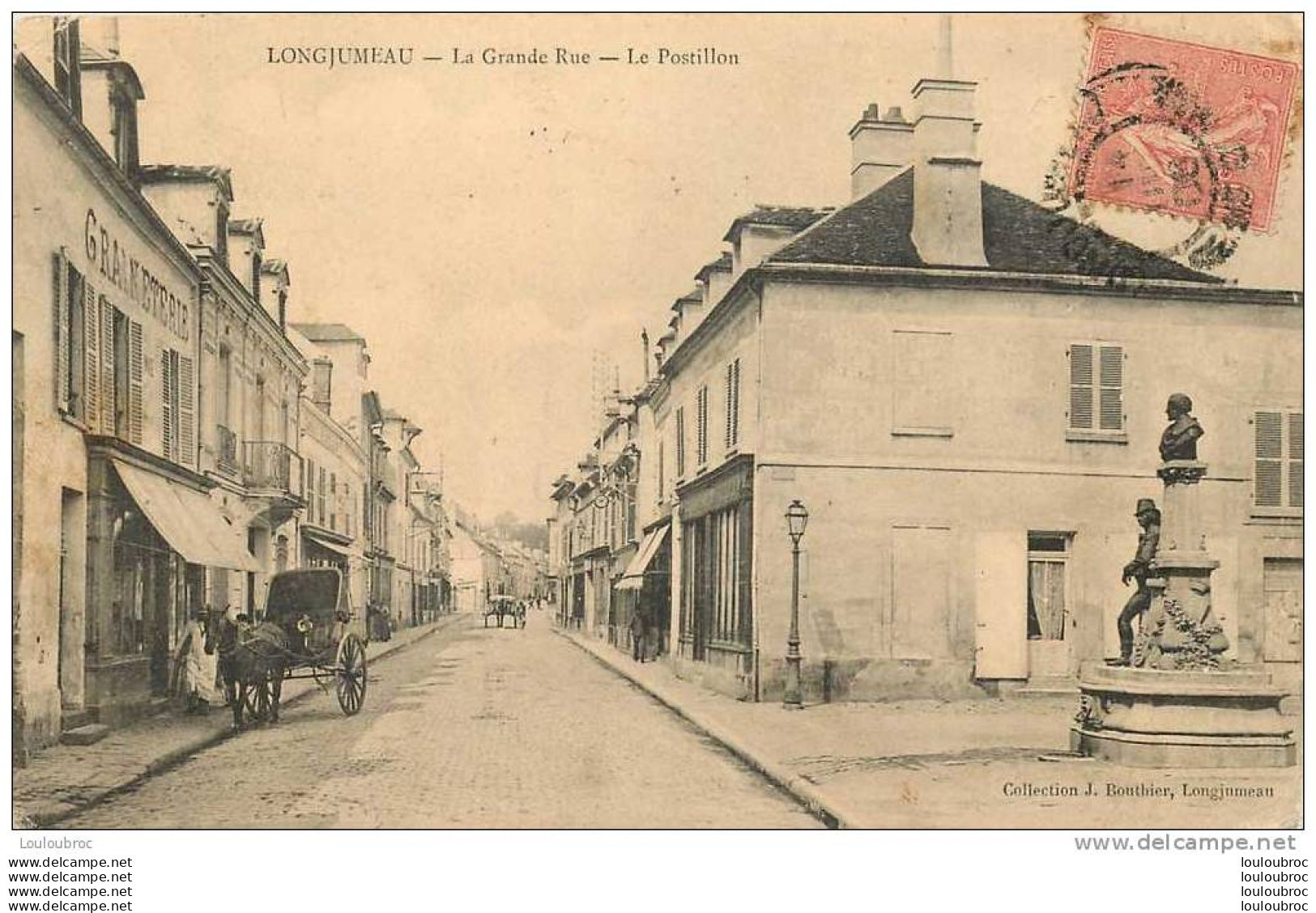 91 LONGJUMEAU LA GRANDE RUE LE POSTILLON - Longjumeau