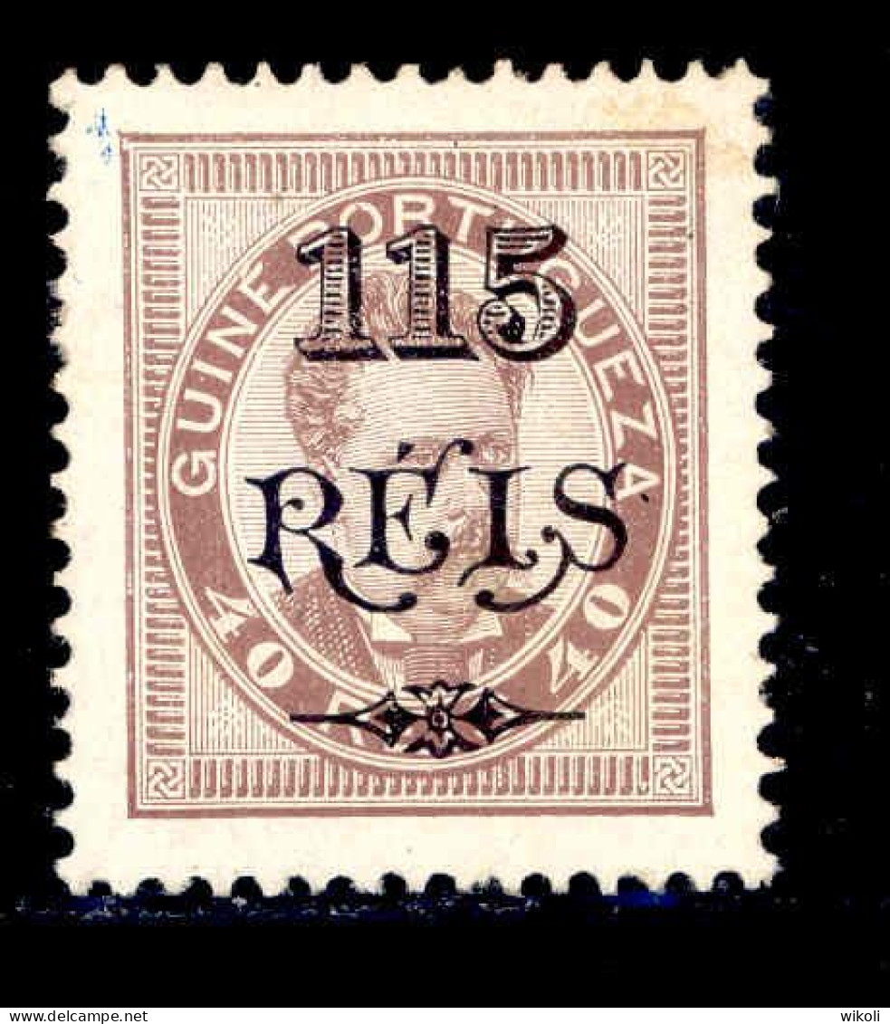 ! ! Portuguese Guinea - 1902 D. Luis W/OVP 115 R - Af. 65 - MH - Portuguese Guinea