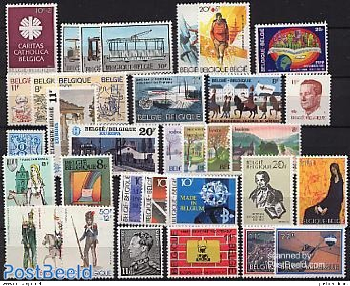 Belgium 1983 Yearset 1983 (34v), Mint NH, Various - Yearsets (by Country) - Unused Stamps