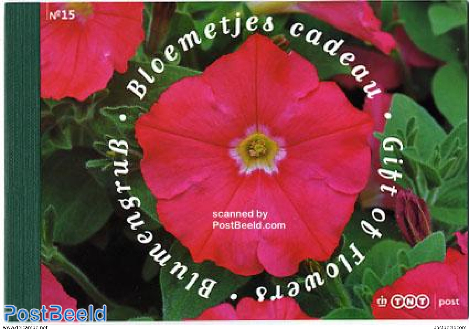 Netherlands 2007 Flowers, Prestige Booklet (stamps Contain Real See, Mint NH, Nature - Flowers & Plants - Stamp Booklets - Neufs