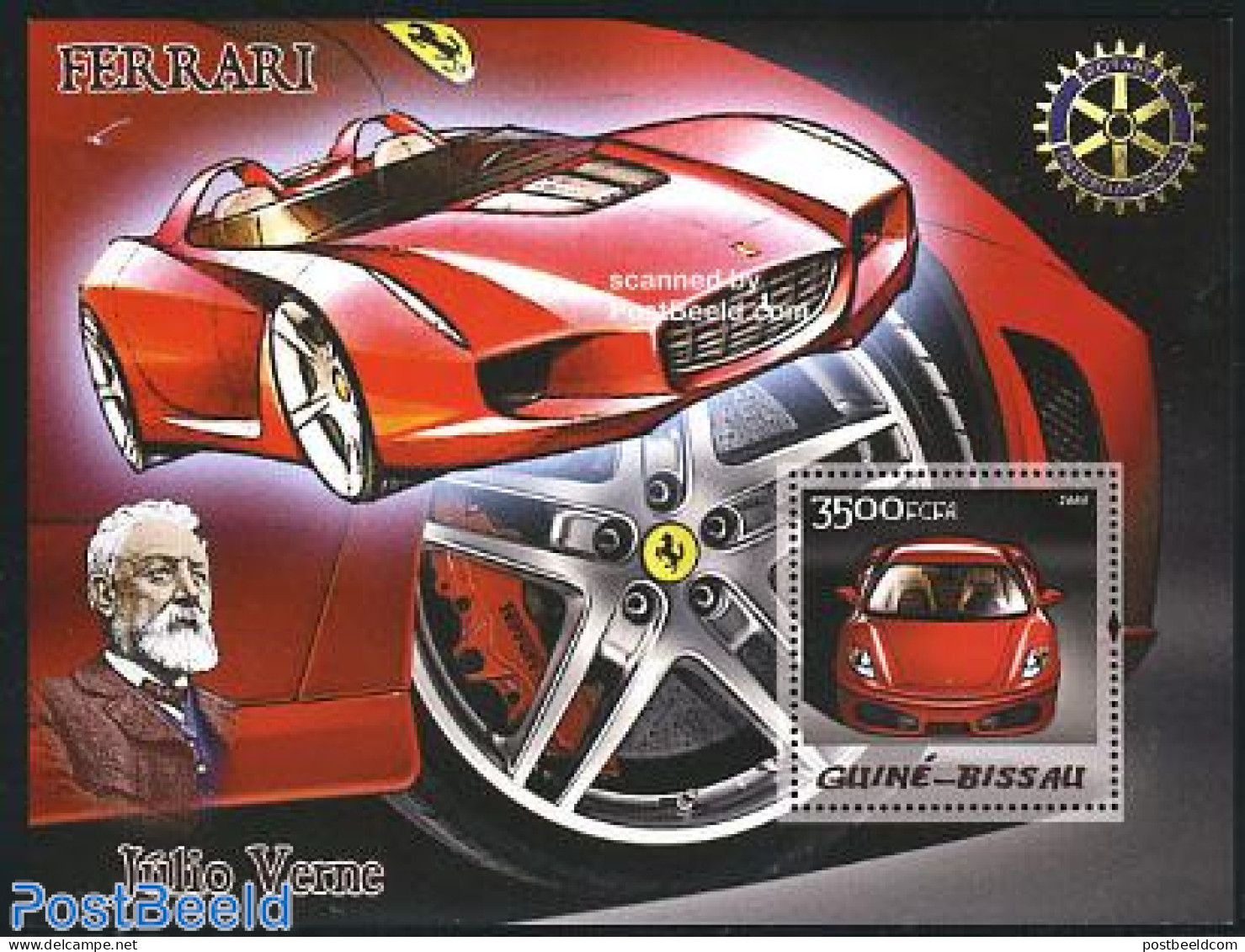 Guinea Bissau 2006 Ferrari S/s, Mint NH, Transport - Various - Automobiles - Ferrari - Rotary - Auto's