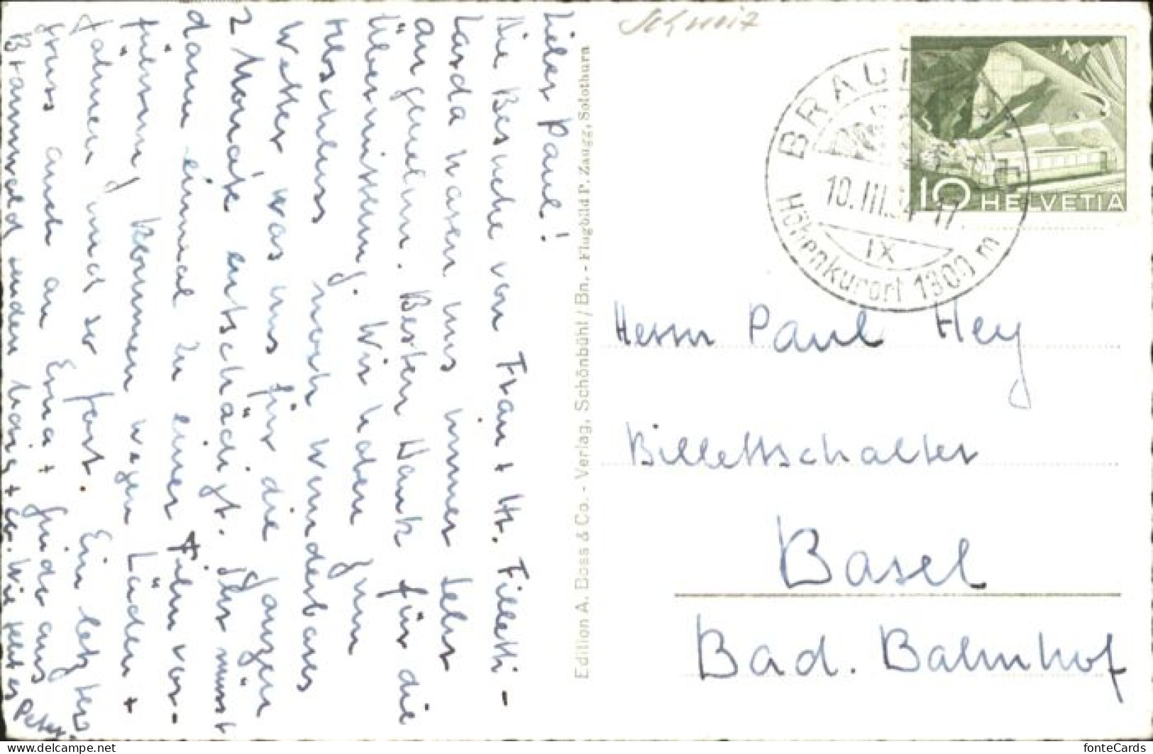 10845393 Braunwald GL Braunwald Fliegeraufnahme X Braunwald - Other & Unclassified