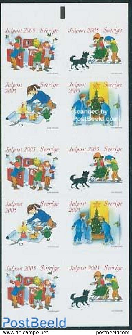 Sweden 2005 Christmas Booklet S-a, Mint NH, Nature - Religion - Dogs - Christmas - Stamp Booklets - Ungebraucht