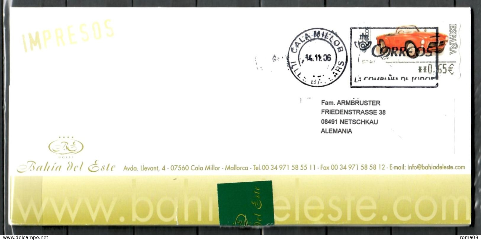 Spanien, MiNr. ATM 150, Auf Brief Nach Deutschland, E-96 - Timbres De Distributeurs [ATM]