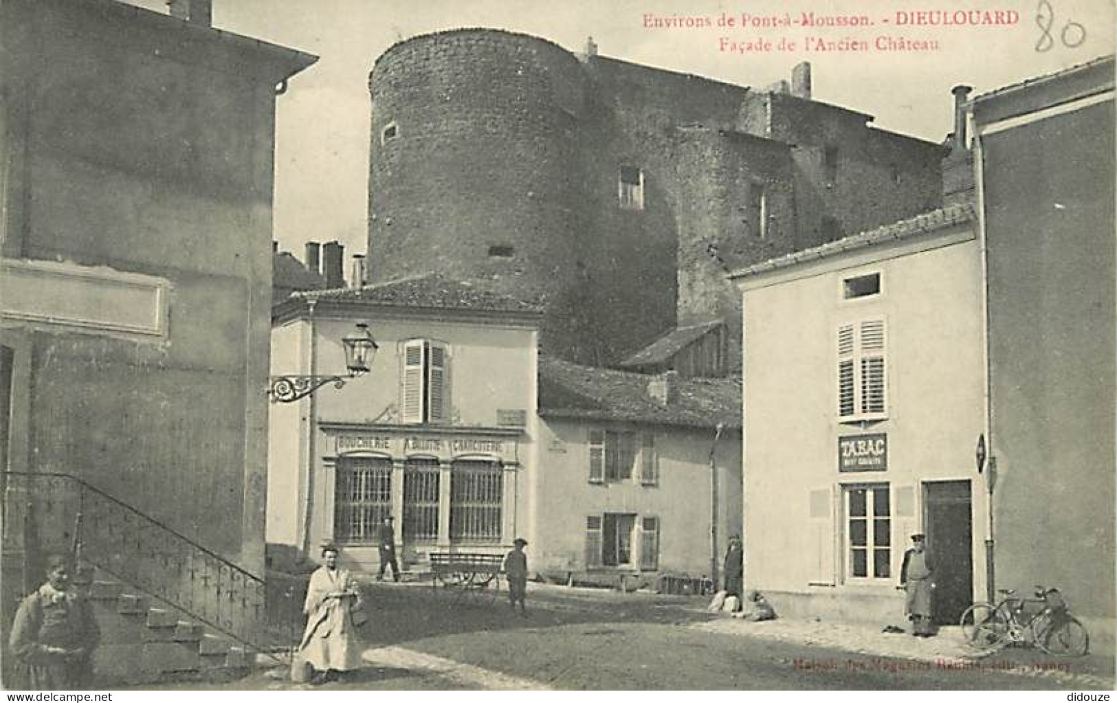 54 - Dieulouard - Façade De L'Ancien Château - Animée - CPA - Voir Scans Recto-Verso - Dieulouard