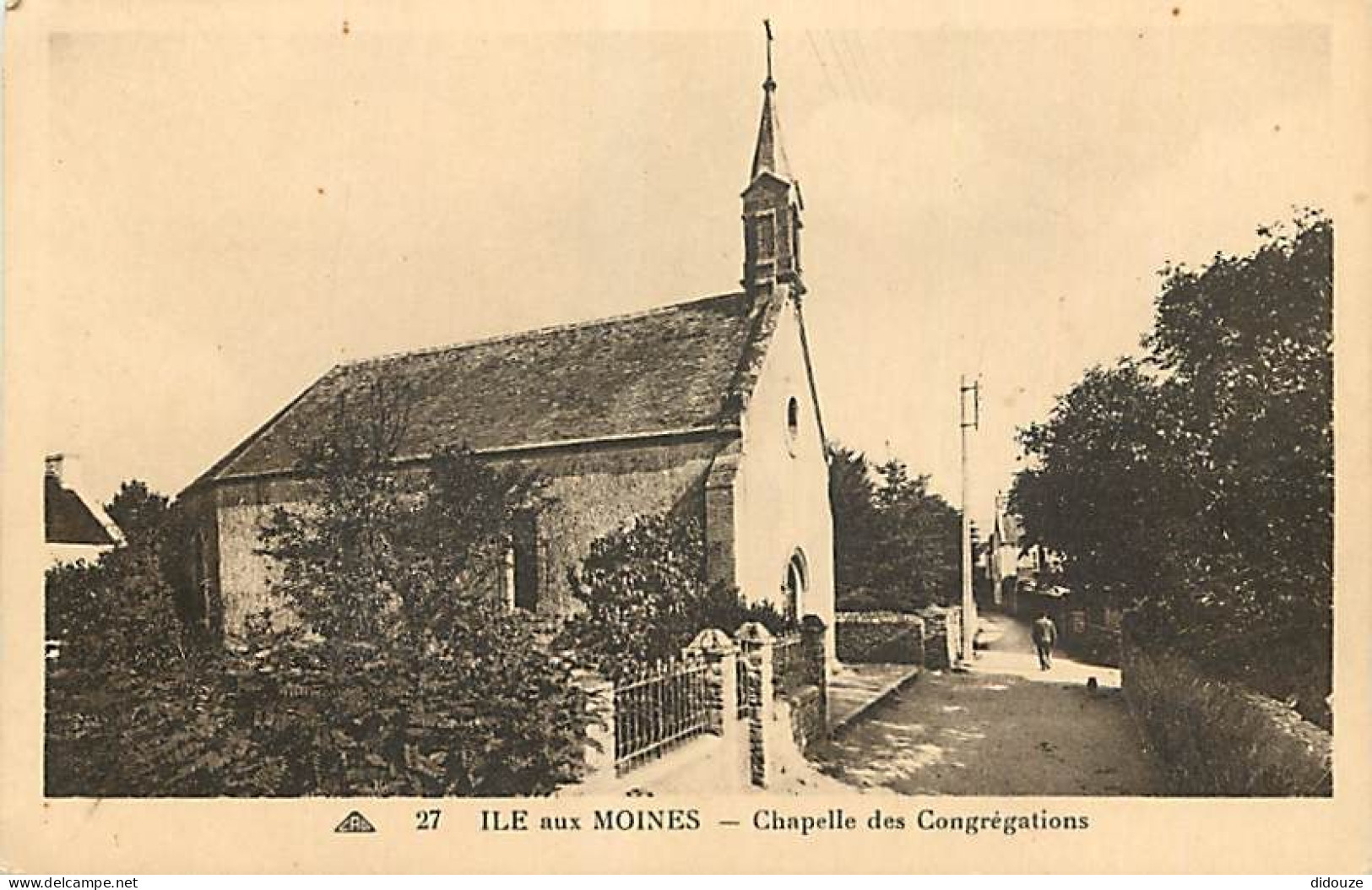 56 - Ile Aux Moines - Chapelle Des Congrégations - Animée - CPA - Voir Scans Recto-Verso - Ile Aux Moines