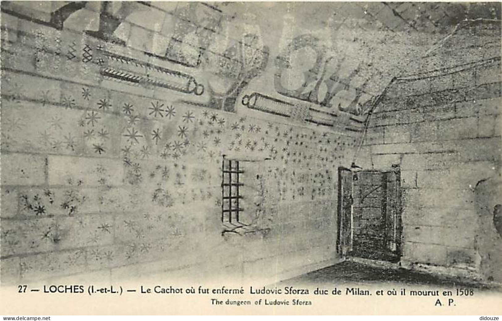 37 - Loches - Le Château - Le Cachot Où Fut Enfermé Ludovic Sforza Duc De Milan, Et Où Il Mourut En 1508 - Carte Neuve - - Loches