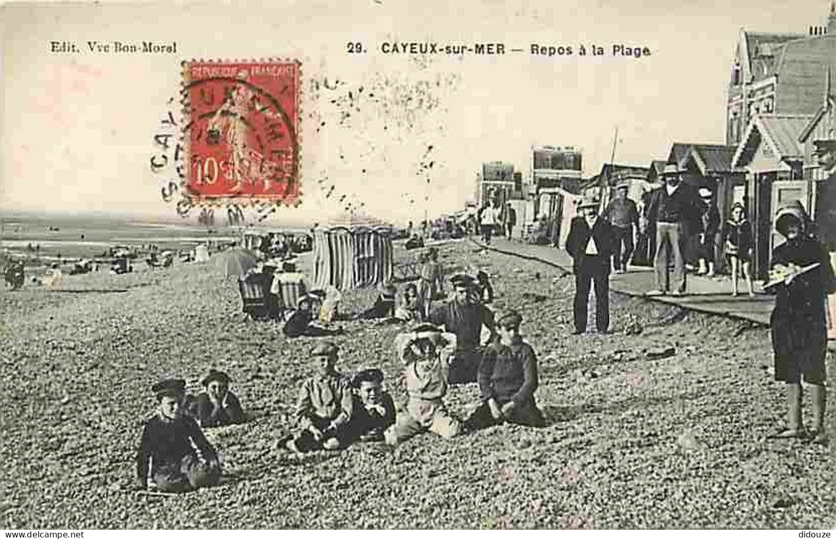 80 - Cayeux Sur Mer - Repos à La Plage - Animée - Enfants - CPA - Voir Scans Recto-Verso - Cayeux Sur Mer