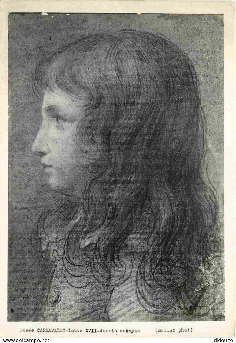 Art - Peinture Histoire - Louis XVII - Portrait - Dessin Anonyme - Musée Carnavalet De Paris - Carte Dos Blanc Format CP - Storia