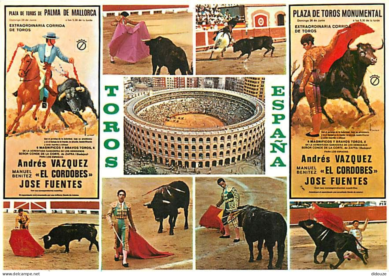 Corrida - Toros - Espagne - España - Multivues - CPM - Voir Scans Recto-Verso - Corrida