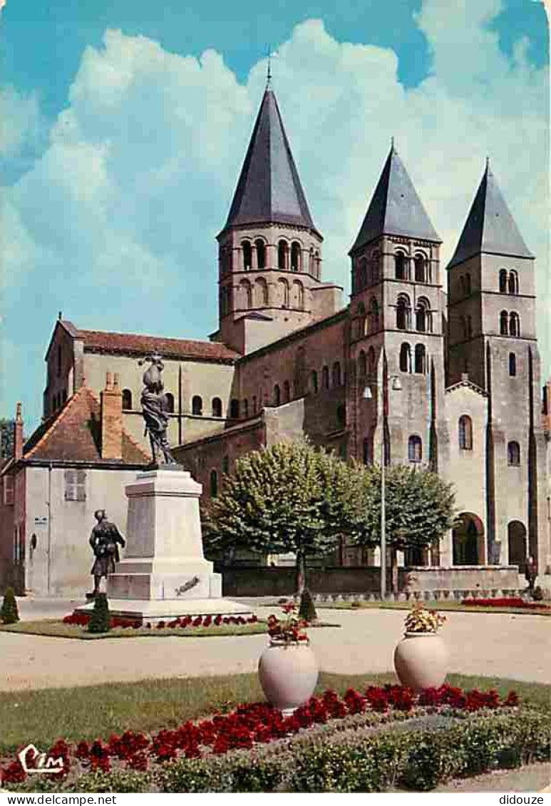 71 - Paray Le Monial - La Basilique Du Sacré Coeur - Fleurs - Carte Neuve - CPM - Voir Scans Recto-Verso - Paray Le Monial