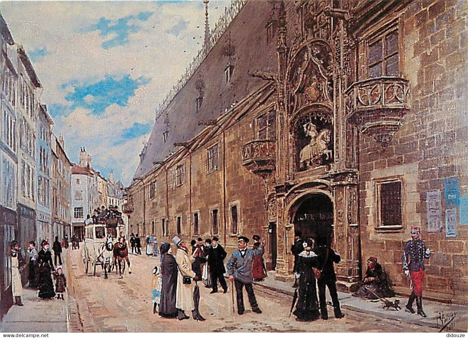 54 - Nancy - La Grand-Rue Et Le Palais Ducal En 1881 - Peinture De Léon Voirin - Art Peinture - Carte Neuve - CPM - Voir - Nancy