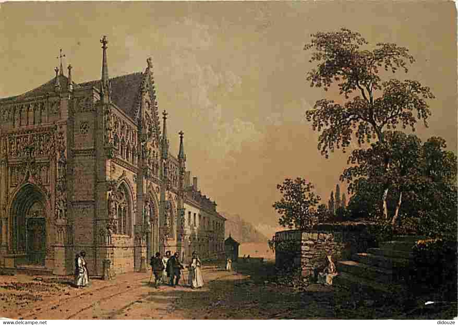 Art - Peinture - L'Abbaye De Hautecombe D'après Une Gravure Du 19e Siècle - Carte Neuve - CPM - Voir Scans Recto-Verso - Paintings