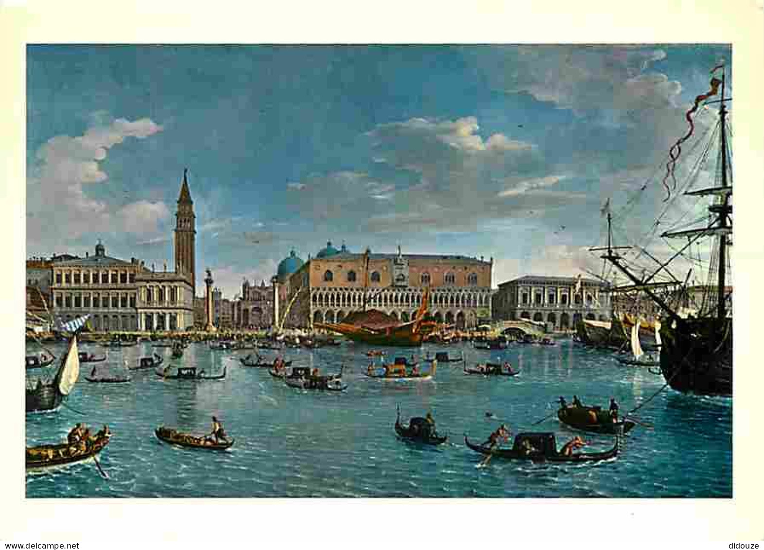 Art - Peinture - Gaspar Van Wittel - Venise - La Cuvette De S Marc Avec Le Quai La Place  Et Le Palais Ducal - Musée Du  - Paintings